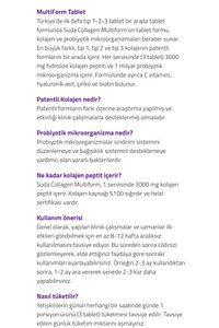 Multiform Kolajen 90 Tablet Tip1 - Tip2 - Tip3 - 1 Billion Probiotic- Biotin - Vitamin C ürün fotoğrafı