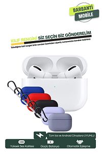 Pro Ios Android Uyumlu Kablosuz Bluetooth Kulaklık Karışık Renk Kılıf Hediyeli ürün fotoğrafı