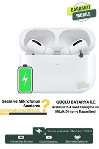 Pro Ios Android Uyumlu Kablosuz Bluetooth Kulaklık Karışık Renk Kılıf Hediyeli ürün fotoğrafı