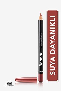 Suya Dayanıklı Dudak Kalemi (BORDO) - Waterproof Lipliner - 202 Soft Pink Brown - 8690604111022 ürün fotoğrafı