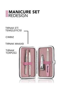4'lü Manikür Seti (TIRNAK M.-TÖRPÜ-TIRNAK ETİ T.-CIMBIZ) - Manicure Set - 036 - 8690604598465 ürün fotoğrafı