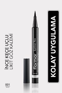 Yarı Mat Bitişli Eyeliner (SİYAH) - Eyeliner Pen - 001 Black - 8690604109609 ürün fotoğrafı