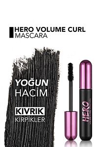Kıvrım Ve Hacim Veren Maskara (SİYAH) - Hero Volume & Curl Mascara - 000 - 8682536022804 ürün fotoğrafı