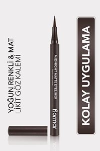 Mat Likit Kalem Eyeliner (KAHVE) - Midnight Matte Eyeliner - 002 Brown - 8690604641659 ürün fotoğrafı
