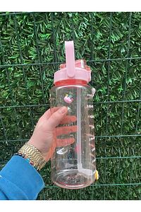 Şeffaf Motivasyon Matara 2000 ml Suluk Su Şişesi - Bpa Içermez ürün fotoğrafı