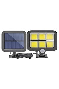 120 Cob Led 4,70 Metre Kablolu Solar Panel Güneş Enerjili 3 Mod Duvar Lambası ürün fotoğrafı