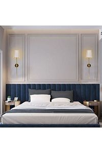 Pilli Altın Rengi Şapkalı Ledli Aplik -otel-ofis-salon-show Room-yatak Odası-cafe-bar-restaurant ürün fotoğrafı