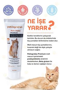 Premium Malt Paste 100.gr Kedi Tüy Yumağı Ve Kusma Önlemeyi Destekleyen Malt Macun ürün fotoğrafı