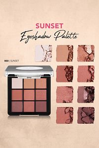 Mat & Işıltılı Kremsi Far Paleti - Eye Shadow Palette - 003 Sunset- 8682536048453 ürün fotoğrafı