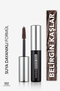 Sudan Etkilenmeyen Kaş Maskarası (AÇIK KAHVE) - Tinted Brow Gel - 002 Light Brown - 8682536034760 ürün fotoğrafı