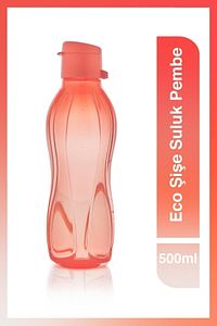 Eco Şişe 500 ml - Pembe Kolay Açılır Kapaklı Su Şişesi | Çevre Dostu Tasarım ürün fotoğrafı