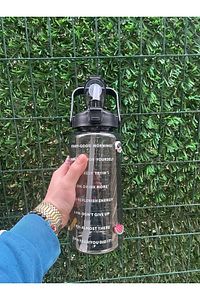 Şeffaf Motivasyon Matara 2000 ml Suluk Su Şişesi - Bpa Içermez ürün fotoğrafı