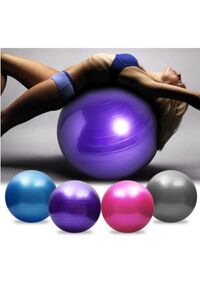 65 Cm Pilates Topu Fitilli + Pompa Seti Plates Denge Yoga Spor Egzersiz Top Jimnastik Fitness Topu ürün fotoğrafı