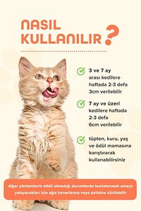 Premium Malt Paste 100.gr Kedi Tüy Yumağı Ve Kusma Önlemeyi Destekleyen Malt Macun ürün fotoğrafı