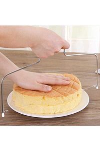 Ayarlanabilir Ayarlı Yuvarlak Ve Kare 8 Cm Ekmek Kek Pasta Pandispanya Kesme Teli ürün fotoğrafı