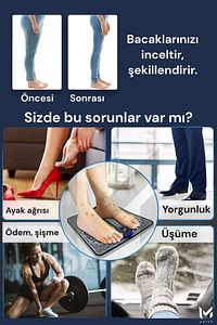 Ayak Masaj Aleti 8 Farklı Stil 18 Kademeli Titreşimli Tens Özellikli Şarjlı Taşınabilir ürün fotoğrafı