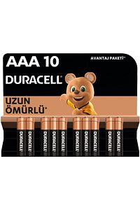 AAA Alkalin İnce Kalem Pil (10’lu paket) 1,5 V LR03/MN2400 ürün fotoğrafı