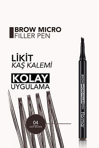 Kaş Doldurma Kalemi (koyu Kahve) - Brow Micro Filler Pen - 004 Deep Brown - 8682536038546 ürün fotoğrafı