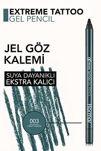 Mat Kalıcı Göz Kalemi (YEŞİL) - Extreme Tattoo Gel Pencil - 003 Deep Green - 8682536028851 ürün fotoğrafı