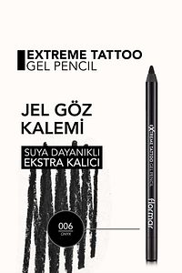 Suya Dayanıklı Jel Göz Kalemi (SİYAH)-extreme Tattoo Gel Pencil-006 Onyx-8682536028882 ürün fotoğrafı