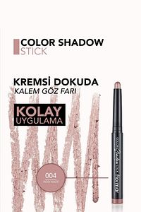 Suya Dayanıklı Işıltılı Kalem Far -color Shadow Stick -004 Rosy Nude-8682536039444 ürün fotoğrafı