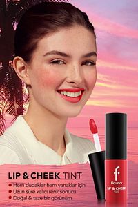 Uzun Süre Kalıcı Jel Tint (PEMBE) - Lip & Cheek Tint - 002 Kiss Lip & Cheek - 8682536066891 ürün fotoğrafı