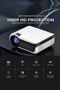 Pj209 Pro Prime Sapphire Full Hd 1080p Smart Projeksiyon Cihazı Android Tv 9.0 - 350 Ansi ürün fotoğrafı