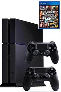 Playstation 4 Fat Kasa 500 Gb +Yenilenmiş + 2. Ps4 Kol + Gta 5 Dahil 15 Dijital Oyun ürün fotoğrafı