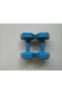 Tritex 2kg X 2 Adet Köşeli Plastk Mavi Dambıl Ağırlık Seti ürün fotoğrafı