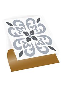 Kendinden Yapışkanlı Banyo Mutfak Kaplama Geometrik 07 Desenli Pvc Karo 30x30 Cm (11 ADET) 1 M2 ürün fotoğrafı
