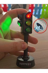 Sesli Ve Işıklı Trafik Lambası - 14 cm ürün fotoğrafı