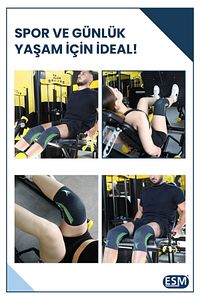 Çift Taraflı Ortopedik Dizlik Medikal Koruyucu Elastik Spor Voleybol Basketbol Fitness Sporcu ürün fotoğrafı