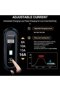 Ev Prizi Elektrikli Araç Şarj Cihazı - 3.5 Kw - Tip 2 - Taşınabilir - 3.5 Metre IEC62196-2 ürün fotoğrafı