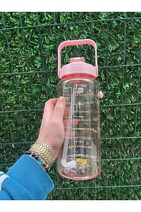 Şeffaf Motivasyon Matara 2000 ml Suluk Su Şişesi - Bpa Içermez ürün fotoğrafı