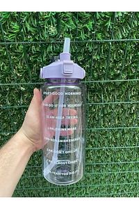 Şeffaf Motivasyon Matara 2000 ml Suluk Su Şişesi - Bpa Içermez ürün fotoğrafı
