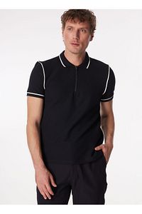Lacivert Erkek Basic Jakarlı Polo T-shirt Vıdar ürün fotoğrafı