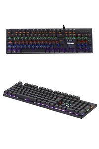 Tk-05 Kablolu Mekanik Blue Switch Rgb Işıklı Gaming Klavye Siyah ürün fotoğrafı