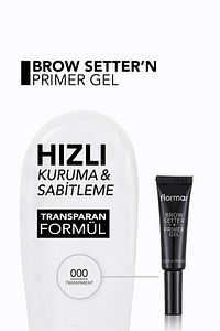Sabitleyici Ve Renk Koruyucu Şeffaf Kaş Bazı - Brow Setter & Primer Gel - 000 - 8682536034814 ürün fotoğrafı