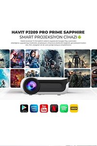Pj209 Pro Prime Sapphire Full Hd 1080p Smart Projeksiyon Cihazı Android Tv 9.0 - 350 Ansi ürün fotoğrafı