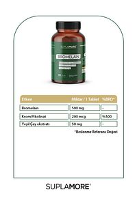 Bromelain 500 Mg Krom Pikolinat Yeşil Çay 60 Tablet ürün fotoğrafı