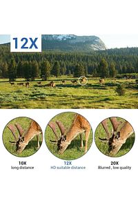 100x80 Zoom Lazer Işıklı El Fenerli Hd Teleskop Dürbün ürün fotoğrafı