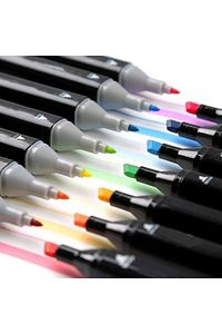 36’lı Çift Uçlu Touch Marker Art Tasarım Kalem Seti Stand Ve Çanta Hediyeli Ithal Ürün ürün fotoğrafı