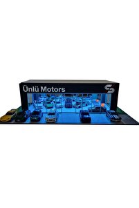 Kişileştirilebilir Showroom Galeri diorama  Led Aydınlatmalı 1 64 Hot Wheels Uyumlu ürün fotoğrafı