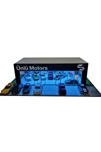 Kişileştirilebilir Showroom Galeri diorama  Led Aydınlatmalı 1 64 Hot Wheels Uyumlu ürün fotoğrafı
