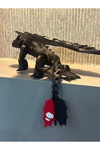 Dişsiz (toothless) Ejderhanı Nasıl Eğitirsin Hareketli Figürü - 20 Cm ( 1 Adet ) ( Siyah ) ürün fotoğrafı