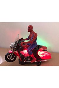 Spiderman Pilli Işıklı Motorlu Örümcek Adam ürün fotoğrafı