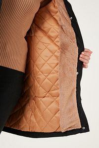 Regular Fit Suni Kürklü Sabit Kapüşonlu Parka PARKA 6403346 ürün fotoğrafı