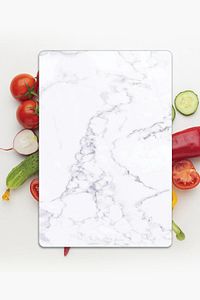 Cam Kesme Tahtası Ve Sunum Tablası | Beyaz Mermer Görünümlü | 30cm X 40cm ürün fotoğrafı