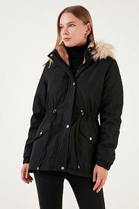 Regular Fit Suni Kürklü Kapüşonlu Parka Parka 6403319 ürün fotoğrafı