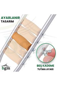 Koltuk Değneği 1 Çift Yüksek Kalite Ortopedik Yürüme Desteği Değneği ürün fotoğrafı